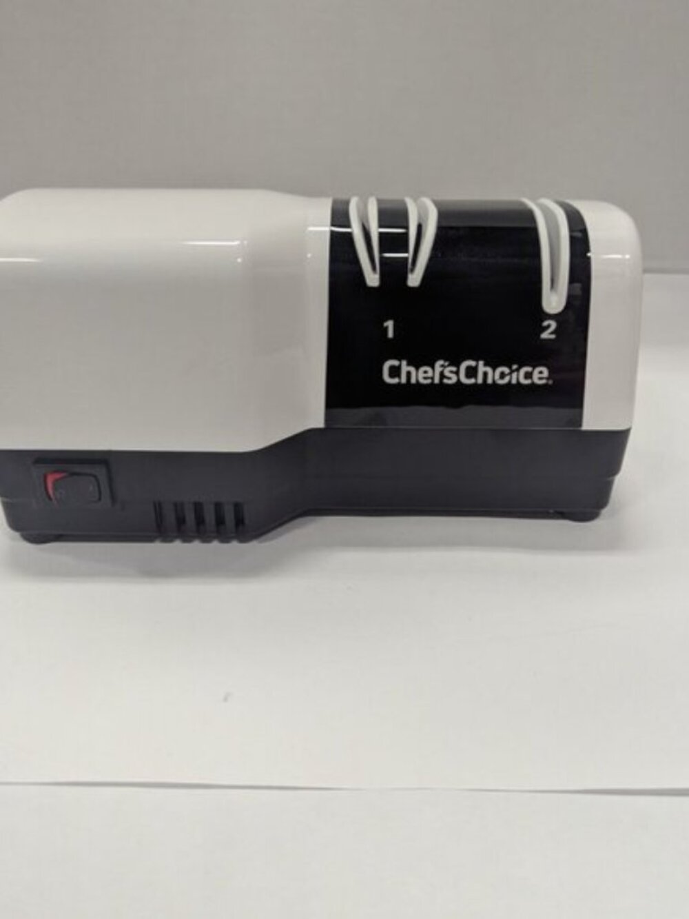 Chef’sChoice 210 Hybrid Knife Sharpener – Electric & Manual, White